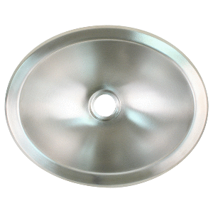 Scandvik Brushed SS Oval Sink - 13.25'' x 10.5''