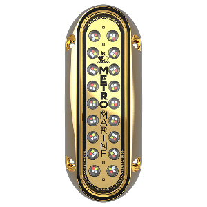 Metro Marine High-Output Elongated Vertical Mount Light w/Intelligent Full Spectrum LED's - RGBW, 90deg Beam