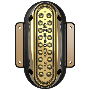 Metro Marine High-Output Vertical Surface Mount Light w/Intelligent Monochromatic LED's - White, 45deg Beam