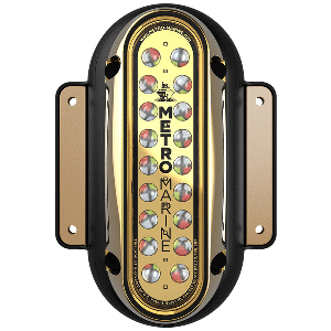 Metro Marine High-Output Vertical Surface Mount Light w/Intelligent Full Spectrum LED's - RGBW, 45deg Beam