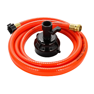 Camco RhinoFlex 10' Clean Out Hose w/Rinser Cap - 5/8'' Internal Diameter