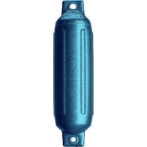 Polyform G-1 Twin Eye Fender 3.5'' x 12.8'' - Metallic Blue
