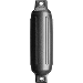 Polyform G-1 Twin Eye Fender 3.5'' x 12.8'' - Metallic Graphite
