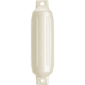 Polyform G-1 Twin Eye Fender 3.5'' x 12.8'' - Metallic White
