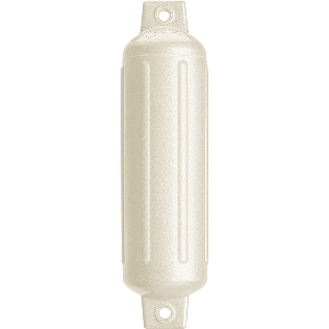 Polyform G-2 Twin Eye Fender 4.5'' x 15.5'' - Metallic White