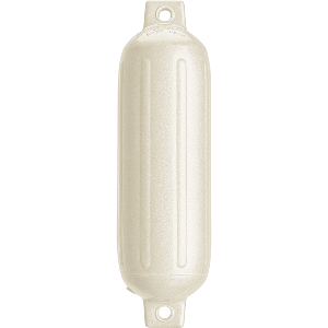 Polyform G-3 Twin Eye Fender 5.5'' x 19'' - Metallic White