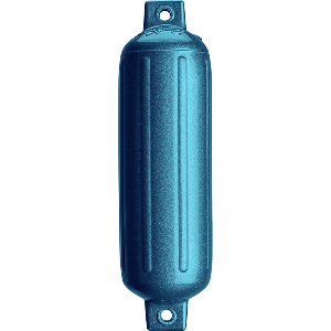Polyform G-4 Twin Eye Fender 6.5'' x 22'' - Metallic Blue