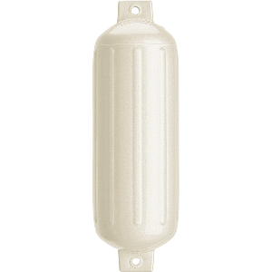 Polyform G-5 Twin Eye Fender 8.8'' x 26.8'' - Metallic White