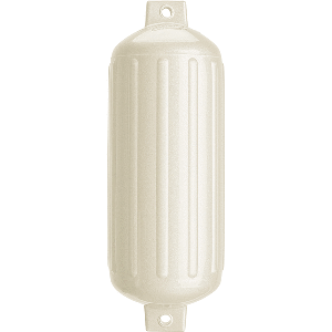 Polyform G-6 Twin Eye Fender 11'' x 30'' - Metallic White