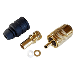 Shakespeare PL-259-58-G Gold Solder-Type Connector w/UG175 Adapter & DooDad® Cable Strain Relief f/RG-58x