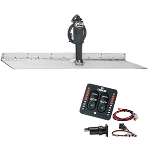 Golf Lenco 12 x 30 Super Strong Trim Tab Kit w/LED Indicator Switch Kit 12V