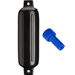 Polyform G-3 Twin Eye Fender 5.5'' x 19'' - Black w/Air Adapter
