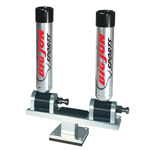  Big Jon Dual Heavy-Duty Diver Rod Holder w/Pedestal Base - Silver