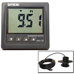 SI-TEX - SITEX SDD-110 DIGITAL DEPTH W/ LOW-PROFILE LEXAN TH DUCER - SDD-110FM SI-TEX - SITEX SDD-110 DIGITAL DEPTH W/ LOW-PROFILE LEXAN TH DUCER - SDD-110FM