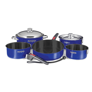 Magma MAGMA NESTABLE 10 PIECE TEFLON STAINLESS STEEL COOKWARE - A10-365L-CB Magma MAGMA NESTABLE 10 PIECE TEFLON STAINLESS STEEL COOKWARE - A10-365L-CB