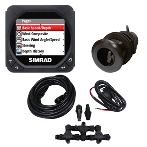 Simrad IS40 Speed/Depth Package w/Nylon Thru-Hull Triducer