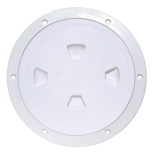 lowestpricelowestprice Beckson 8 Smooth Center Screw-Out Deck Plate - White
