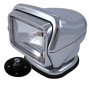  Golight HID Stryker Searchlight w/Wired Dash Remote - Permanent Mount - Chrome