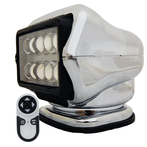  Golight LED Stryker Searchlight w/Wireless Handheld Remote - Magnetic Base - Chrome