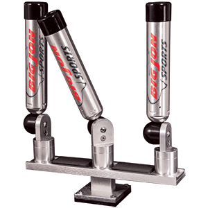  Big Jon Triple Multi-Axis II Rod Holder - Silver