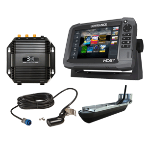 bargains Lowrance HDS-7 Gen3 with 83/200 Transom Mount and Structurescan 3D Module and Transom Mount Transducer