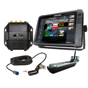 discount Lowrance HDS-12 Gen3 w/ 83/200 Transom Mount Transducer and StructureScan 3d Module and Transom Mount Transducer