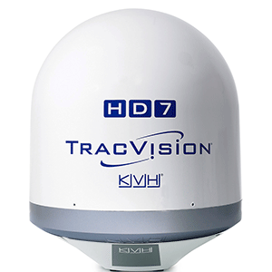 Golf KVH TracVision HD7 w/Tri-Americas LNB Tapered Base to Match V7-IP