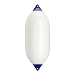 Polyform F-10 Twin Eye Fender 18'' x 50'' - White