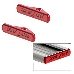 specials Big Jon Track System End Caps - Red - 2-Pack