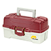 Plano 1-Tray Tackle Box w/Duel Top Access - Red Metallic/Off White