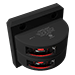 Lopolight Series 301-002 - Double Stacked Port Sidelight - 2NM - Vertical Mount - Red - Black Housing