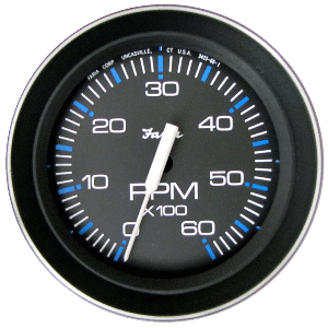 Faria Coral 4'' Tachometer 6000 RPM (Gas) (Inboard and I/O)