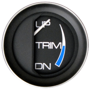 Faria Coral 2'' Trim Gauge f/Mercury/Mariner/Mercruiser/Volvo DP/Yamaha ('01 & Newer)