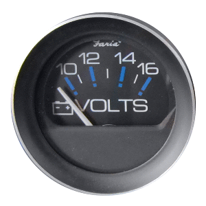 Faria Coral 2'' Voltmeter (10-16 VDC)