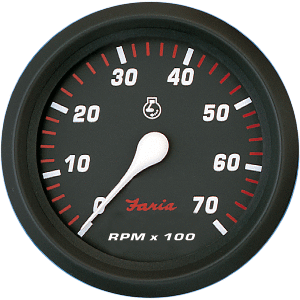 Faria Professional Red 4'' Tachometer - 7,000 RPM