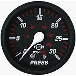 Faria Professional Red 2'' Water Pressure Gauge