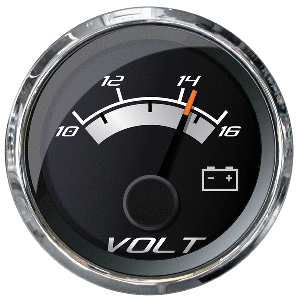 Faria Platinum 2'' Voltmeter (10-16 VDC)