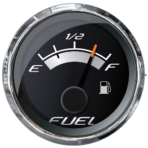 Faria Platinum 2'' Fuel Level Gauge (E-1/2-F)