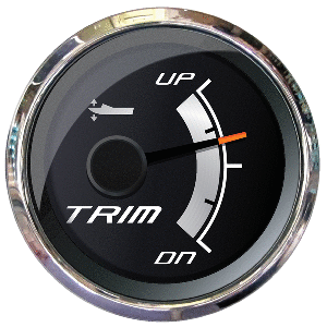 Faria Platinum 2'' Trim Gauge f/Mercury, Mariner, Mercruiser, Volvo DP, Yamaha 2001 & Newer