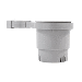 Camco Clamp-On Rail Mounted Cup Holder - Large for Up to 2'' Rail - Grey