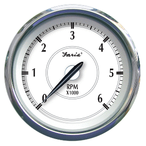 Faria Newport SS 4'' Tachometer f/Gas Inboard/Outboard - 0 to 6000 RPM