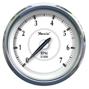 Faria Newport SS 4'' Tachometer f/Gas Outboard - 7000 RPM