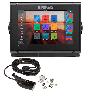 Simrad GO7 XSR Chartplotter/Fishfinder w/HDI Transom Mount Transducer & C-MAP Discover Chart