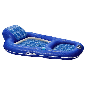 Aqua Leisure Luxury Recliner Lounge - Compass Rose Royal Blue - 60'' x 36''