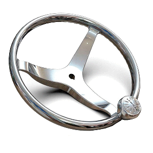 Lewmar 3 Spoke 13.5'' Steering Wheel w/Power-Grip Knob