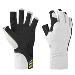 Mustang Traction UV Open Finger Gloves - White & Black - Medium