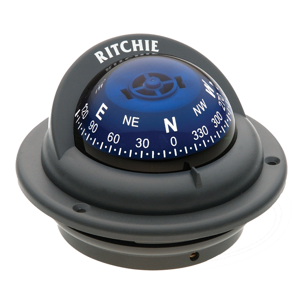 Ritchie TR35G Trek Marine Boat Flush Mount Compass 2 1/4" 12V Lighted