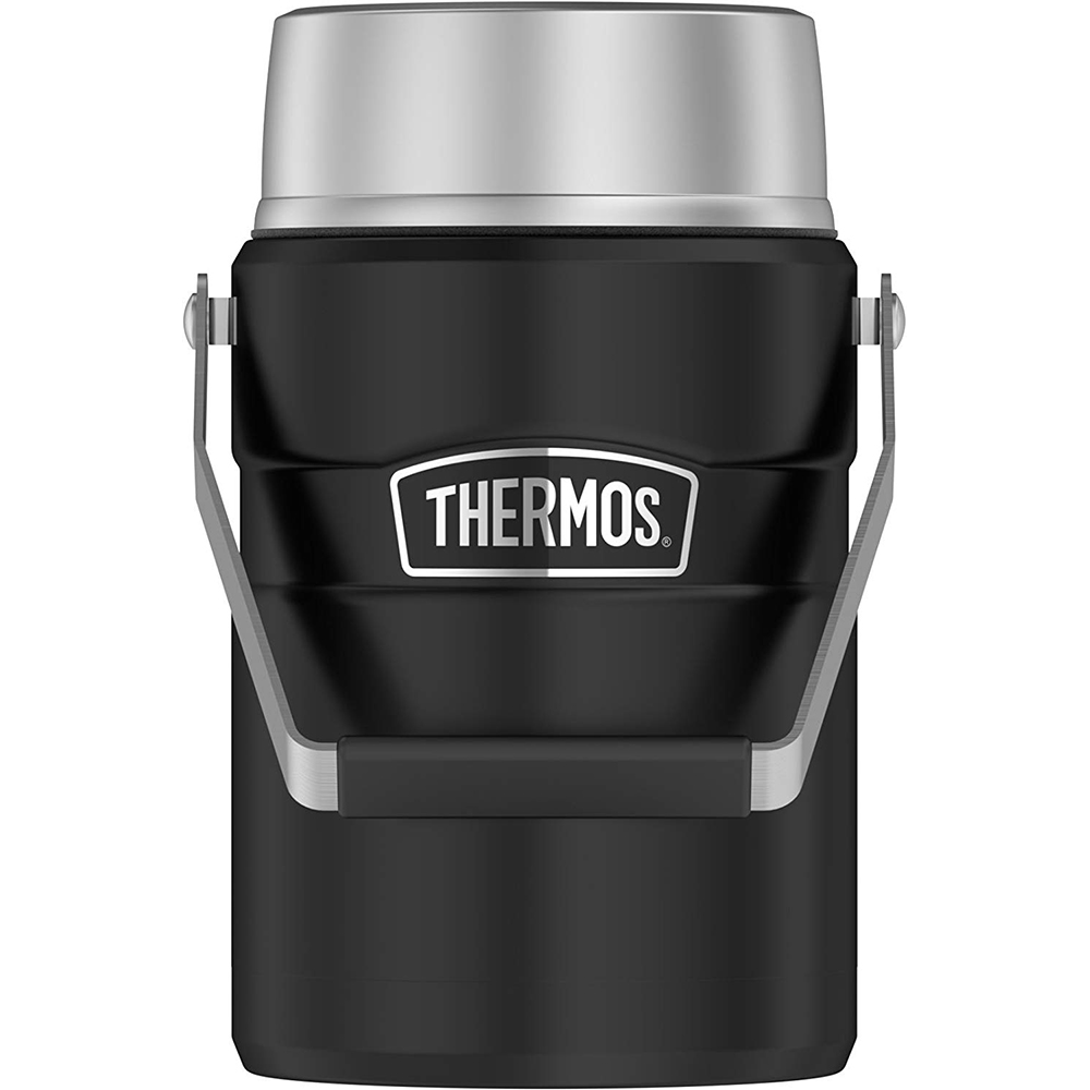 Download Thermos Food Jar - 47oz - Stainless Steel/Matte Black ... Yellowimages Mockups