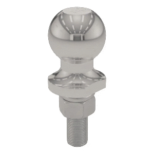 CURT-1-7-8inch-Trailer-Ball---3-4inch-x-2-1-8inch-Shank---2000-lb.-Capacity---Stainless-Steel---40080 40080