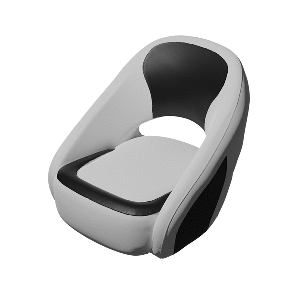TACO-Marine-TACO-Caladesi-Smooth-Bucket-Seat---Grey-Black---BA2-25GRY-BLK BA2-25GRY-BLK
